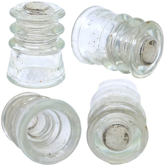 Railroad Insulators Vintage Ceramic & Glass [Lot of 7] - Picture 9 of 10